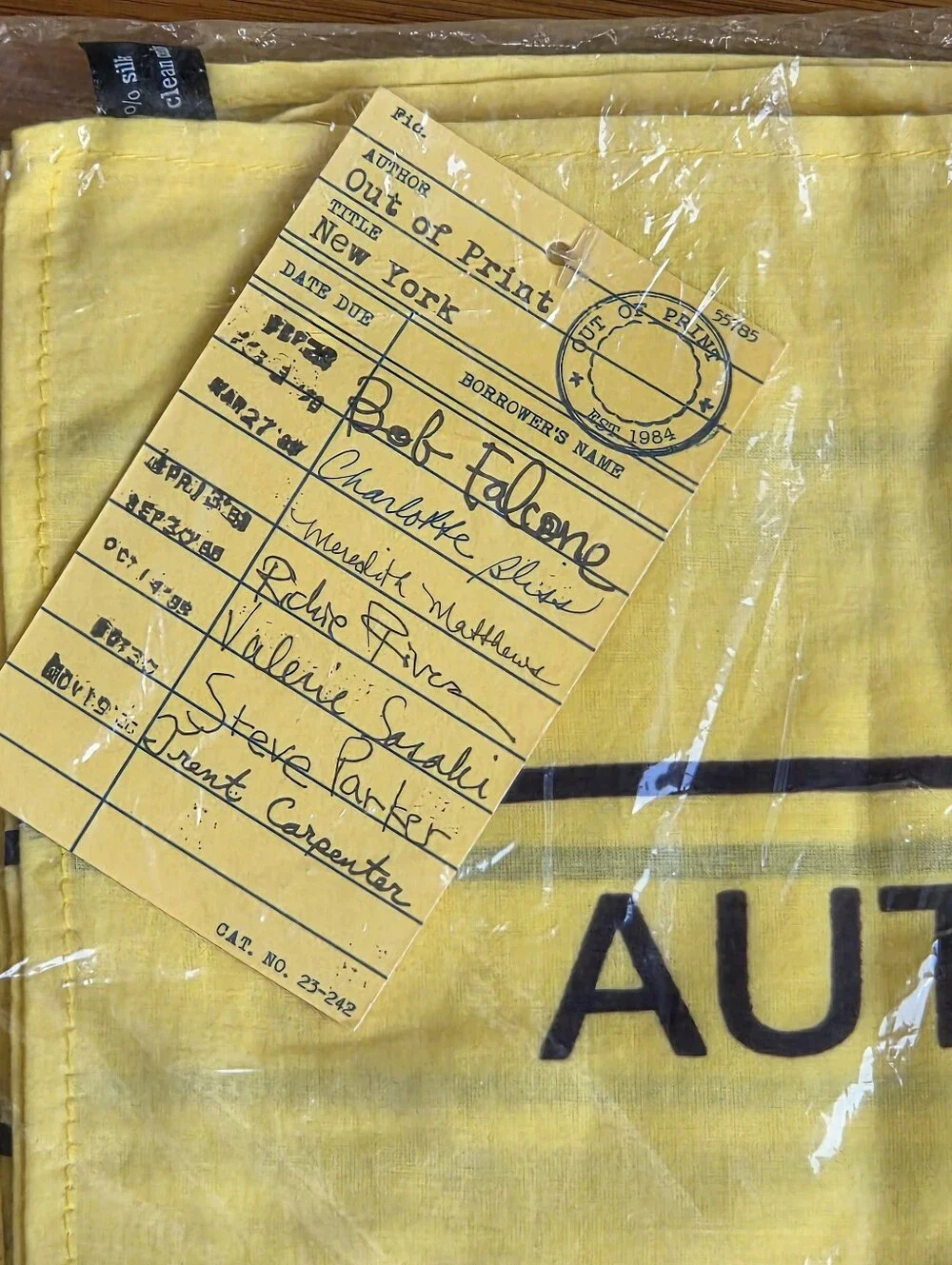 Out of Print butter yellow